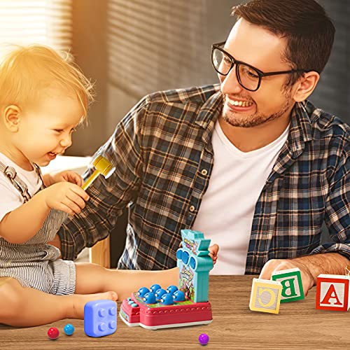 Whack A Mole Game, Learning, Active, Early Developmental Toy, Light-Up Musical Pounding Hammering Toys, Fun Gift for Age 3, 4, 5, 6, Years Old Kids, Boys, Girls, Toddler