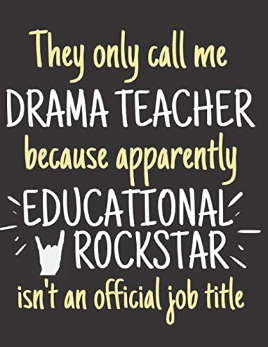 Drama Teacher - Notebook: Male Drama Teacher Gifts