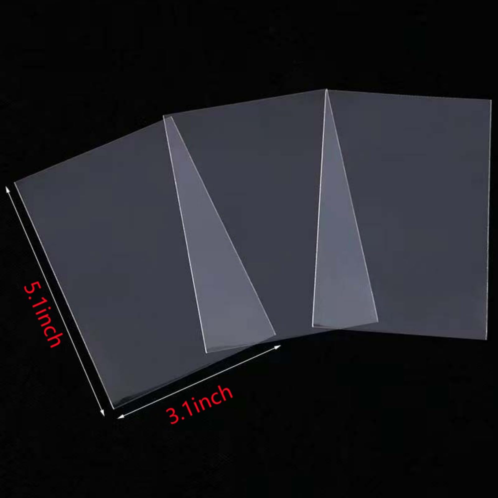 Dorytop Recipe Card Protectors Kitchen Recipe Card Protectors Clear Vinyl Recipe Card Covers 3 x 5 Inch Set of 48
