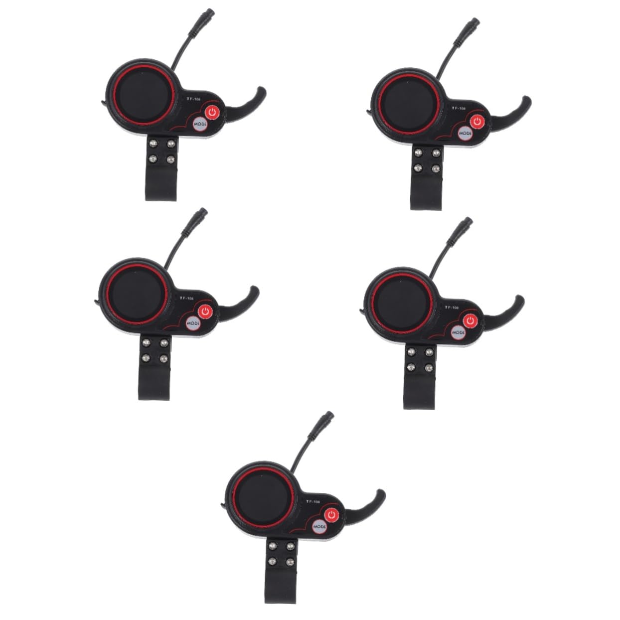 BESPORTBLE Affichage De Scooter Voiture Moteur Hoverboard Guidon Accessoires Trottinette Électrique Manette De Gaz Chargeur Croiseur Affichage du Scooter De Sécurité Plastique Black