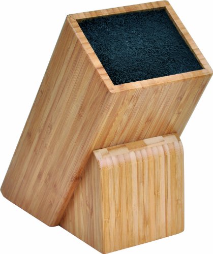 Coltello universale Block Ceppo in legno naturale Top qualità 12 x 10 cm superficie