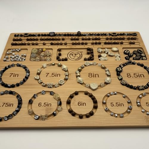 NOAVAOL Bead Boards for Jewelry Making, Combi Bamboo Beading Board for Jewelry Bracelet Making, Beading Trays Design Mats for Necklace, Bracelet, DIY Design Bamboo by NOAVAOL - Image 5