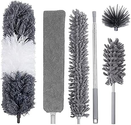 Extended Dusters For Cleaning 3-in-1 Microfiber Feather Duster Kit - Foto 10