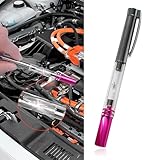 Gseigvee 1 Pack Car Spark Plug Test Pen, Portable High Voltage Line Cylinder Line Tester, Uniersal Pen Type Vehicle Engine Indicator Ignition System Spark Plug Coil Diagnostic Tool (Silver & Purple)