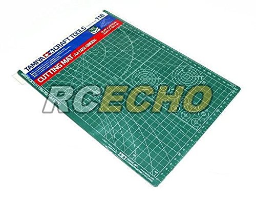 Tapete de corte Tamiya A4 autocicatrizante con guías de ángulo de precisión