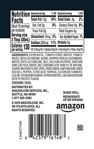 Amazon Brand - Happy Belly Thousand Island Dressing, 16 fl oz