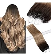 Micro Loop Hair Extensions Human 1g/Strand 50s/Pack Silky Straight Hair Pre-Bonded Micro Ring Hum...