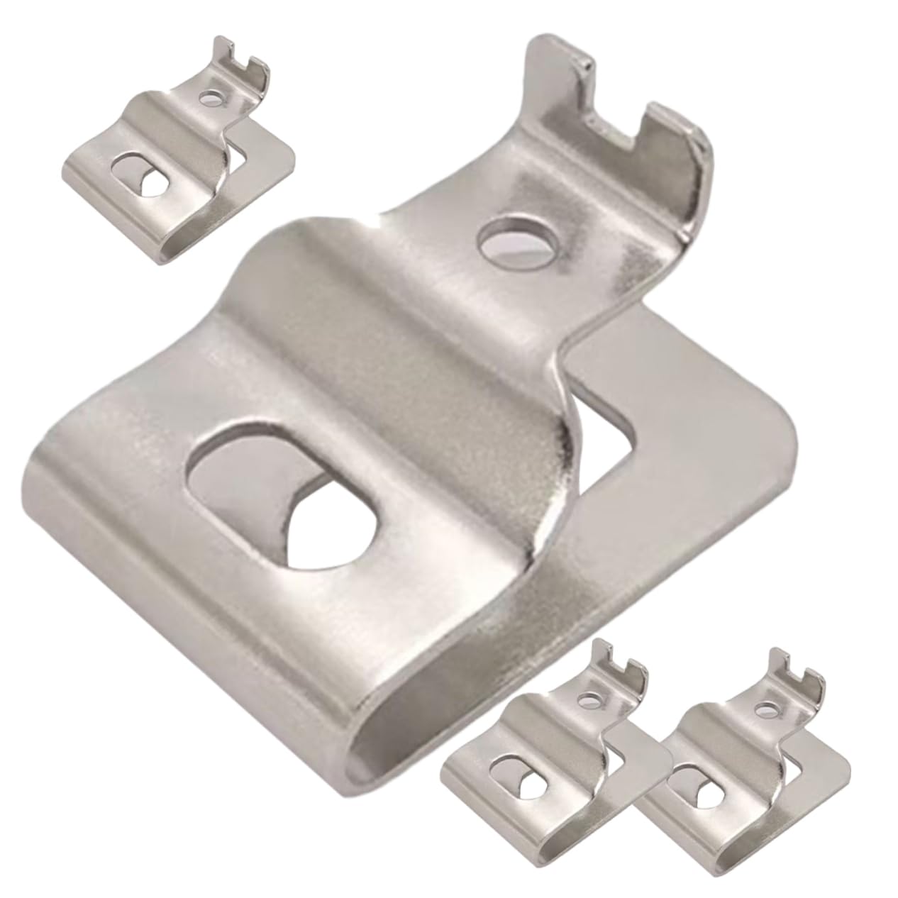 EXCEART 5 Set Fibbia Dell'utenzione Elettrica Gancio Da Cintura Per Trapano Avvitatore Clip Cinghia Del Driver Del Cacciavite Gancio Per Cintura Degli Attrezzi Argento 4 Pezzi*5