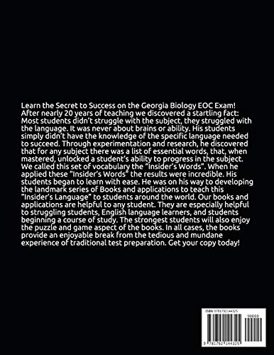 Georgia EOC Biology Exam Success: Master the key vocabulary of the Georgia End of Course Biology Exam - Image 2