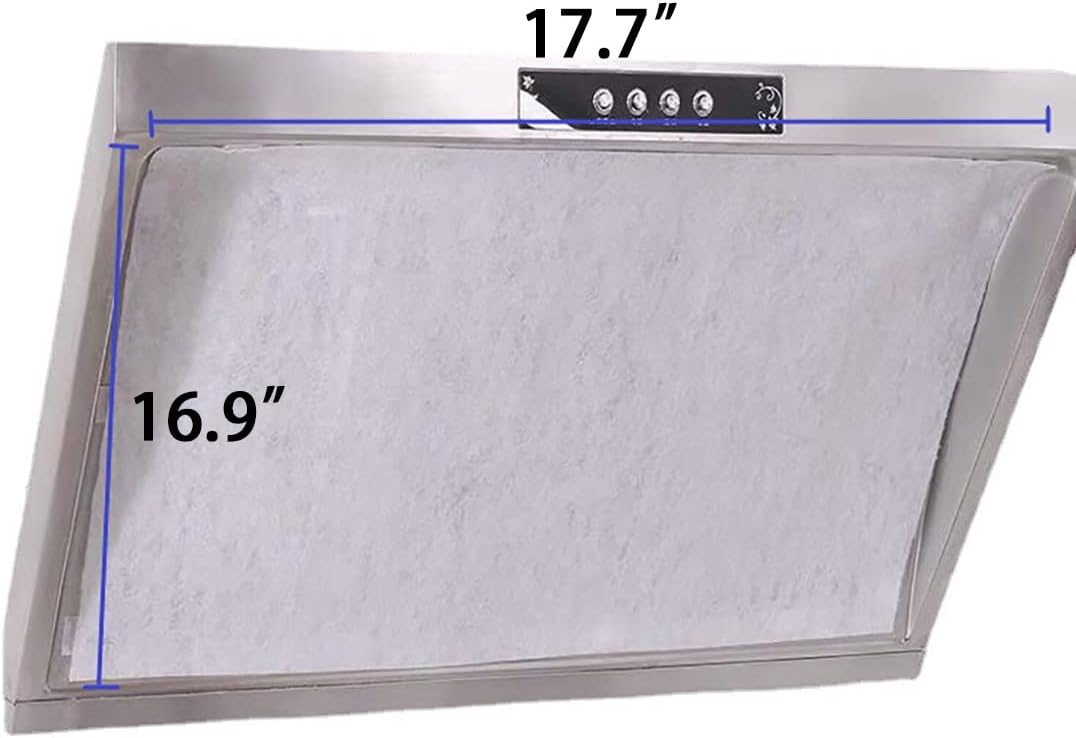 1 packs of kitchen oil blotter on the hood filter paper. Easy to clean 16.9"*17.7" (12 pieces/pack) *1 packs - Image 5