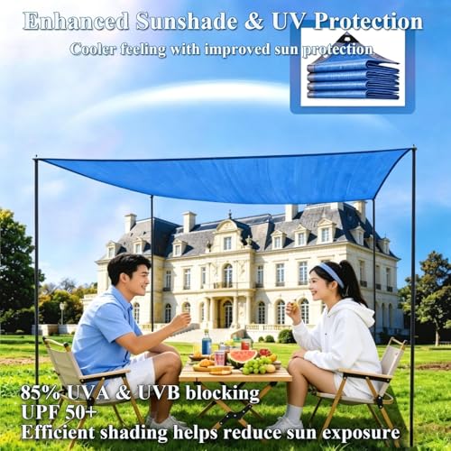 Filet d'ombrage respirant avec œillets bâche pare-soleil extérieure de jardin - 6