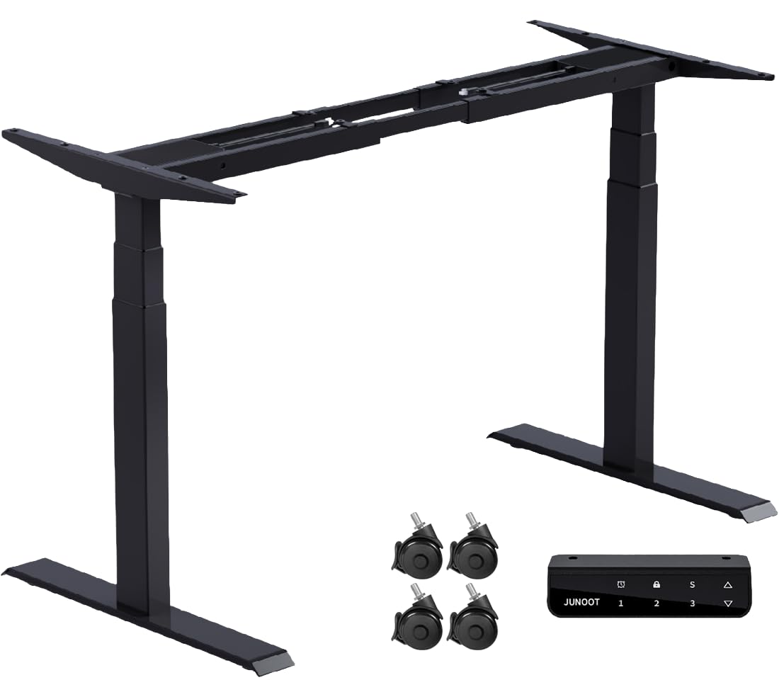 Amazon | JUNOOT 電動昇降デスク 5年保証 7月31日まで返品可 耐荷重