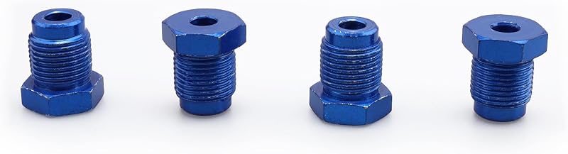 Porcas de tubo para freio AC PERFORMANCE M12 x 1,0 com flare bolha para tubo de 3/16" – Kit com 4