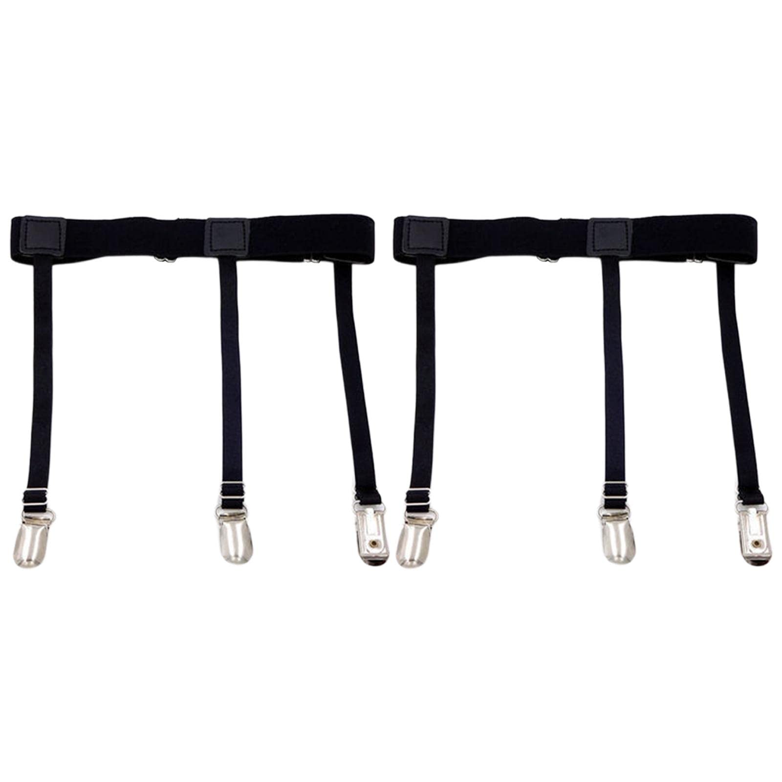 MERISHOPP 1 Pair Mens Stays Holders Shirt Garter Belt Suspender Non Slip Locking Clamp-image-45