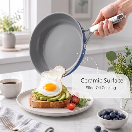 Nonstick Ceramic Pots and Pans Set - image 2