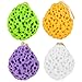 OBSGUMU Bain Douche ponges (4 pièces) -Éponge en Mousse Loofah, Éponge Corporelle Pour Douche Exfoliante,Confortable et Douce,Bain Relaxant,Fournitures de Salle de Bain pour Bébé Adulte