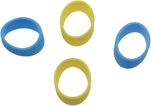 FDXGYH Agarre para raqueta de tenis, anillo de goma con agarre antideslizante para raqueta de tenis de bádminton absorbente en su lugar, color negro