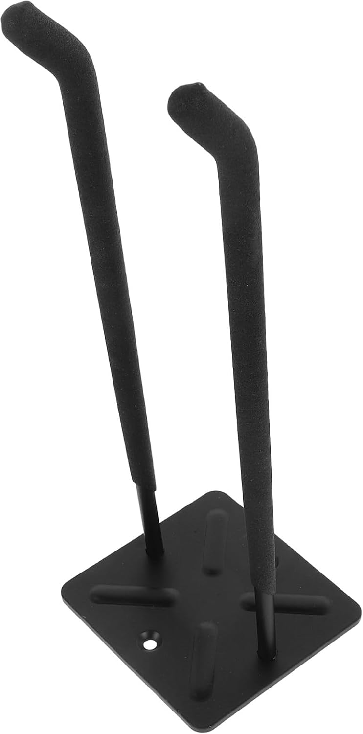 Heavy Duty Wall Mount Garage Hooks Double Hook Tire Hanger Tool Organizer for Garage Storage and Utility Hanging 31.5cm Black