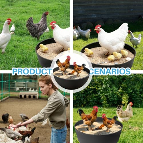 Baignoire pour poulets de 65 cm réglable avec 10 clous de fixation - 8