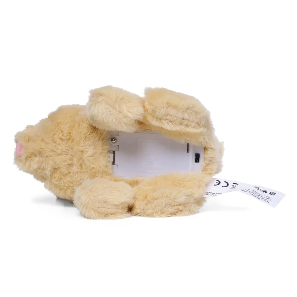 ONISHOMES Cookie Jumping Rabbit Easy on Hands, Interactive Toys Bunnies Can Walk and Talk, Easter Plush Stuffed Bunny Toy Walking Rabbit Educational Toys, Hopping Wiggle Ears Twitch Nose (White) 1