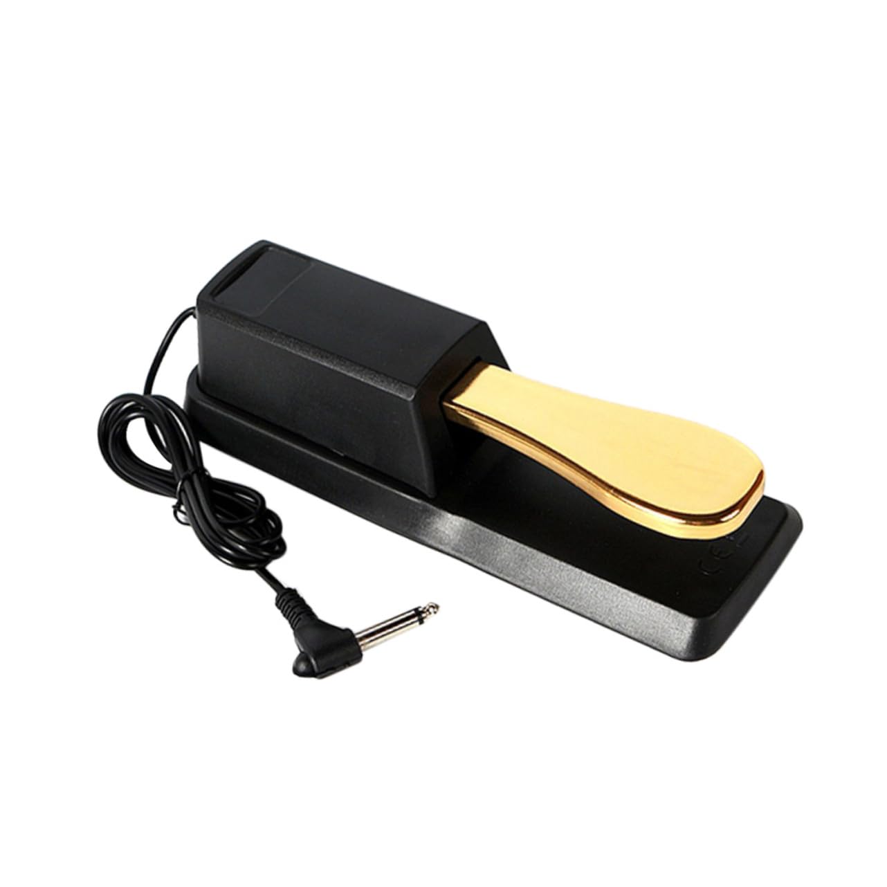 ibasenice Pedale Sustain Accessorio Classico per Pianoforte e Tastiera Elettronica in ABS e Metallo, Colore Oro, Alta Resistenza e Suono Morbido per Strumenti Musicali