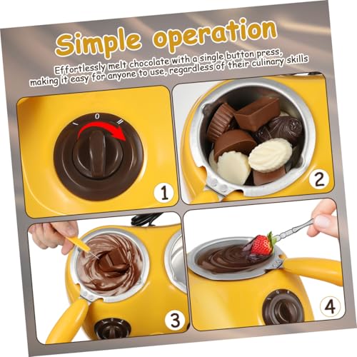 Olla eléctrica doble para derretir chocolate 110V miniatura 3