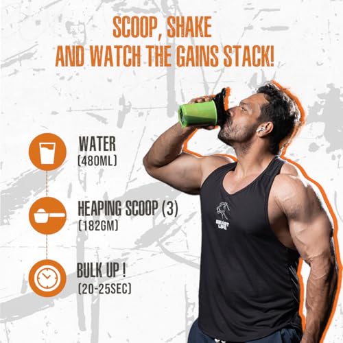 Image of BeastLife High Protein Mass /Weight Gainer | 1 KG | Belgian Chocolate | NABL LAB Tested | For Muscle Gain & Fast Growth | Cereal-Based Formula, No Maltodextrin | India's #1 Cereal Based Bulk Gainer