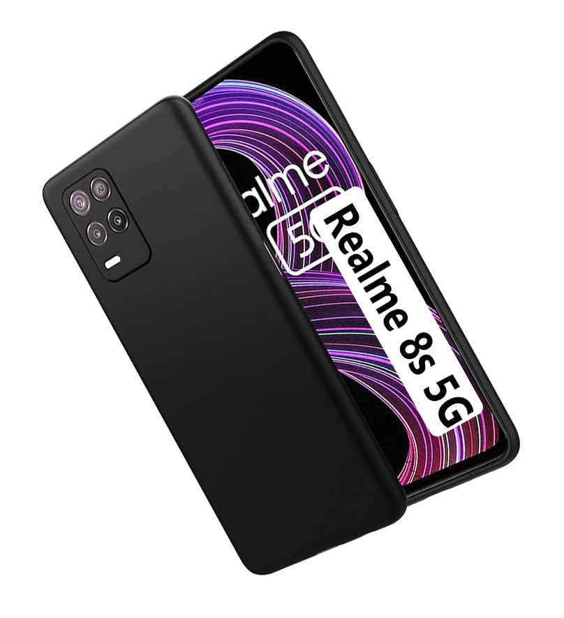 COBERTA Back Cover for Realme 8s 5G Back Cover Case - Black Silicon (B0CQXSXFLG) Amazon Price History, Amazon Price Tracker
