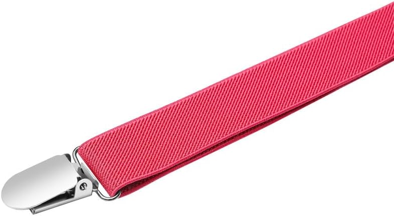 Shark Tooth Men's Boys' Suspenders and Bow Tie Set Adjustable with 4 Clips Wedding Parties - Image 3