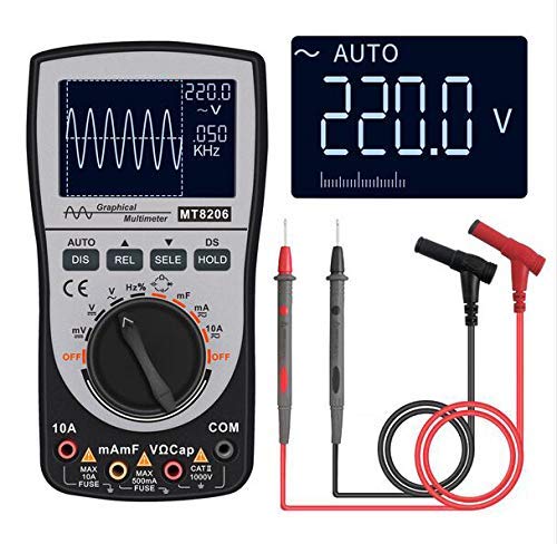 ZD-DZUpgraded 2in1 Intelligent Digital Oscilloscope Multimeter Current Voltage Resistance Tester with Analog Bar GRAP