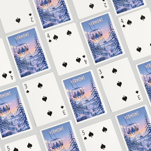 Lantern Press Vermont, naipes poker 52 cartas para adultos miniatura 4