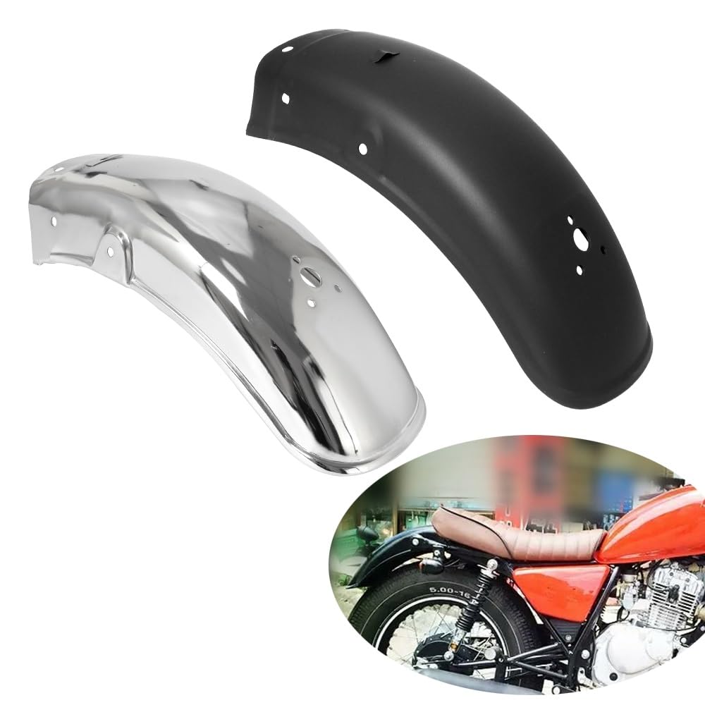 Kit De Garde-Boue Avant Et Arrière Pour Norton Commando En Acier Chromé