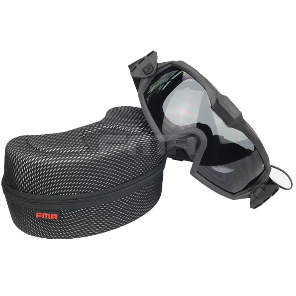 Gafas de protección con sistema de ventilación para práctica deportiva, ciclismo, conducción, tácticas, paintball, airsoft, esquí, snowboard, de color negro , negro