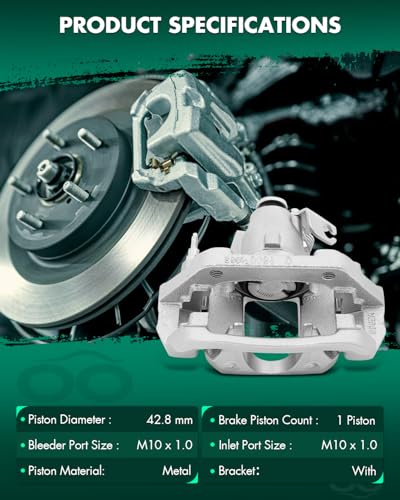 Image of SCITOO Rear Left Brake Caliper With Bracket 18B5299 Compatible For Ford For Edge 2011-2014 For Lincoln MKX 2011-2015