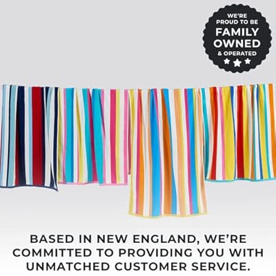 Great Bay Home Large Beach Towels 30” x 60”, 100% Cotton Cabana Stripes for Beach, Bath, Pool, Gym, Lightweight and Quick Dry, Multi Stripe Packs Colorful Stripe 514JmVgLUrL. SS400