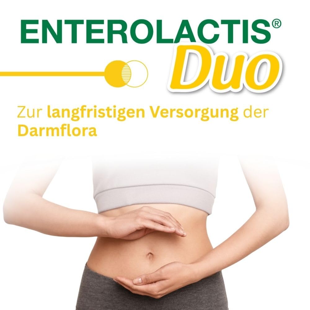Enterolactis Duo - Natural Supply Of The Intestinal Flora And The Gut Microbiome With L. Casei DG & Inulin - Lactose Free & Gluten Free Pack Of 20 Bags product thumbnail 3