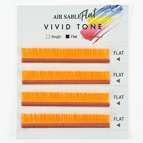 Air Sable Flat Vivid Tone Orange 4 Lines C Curl0.20mmÃ—9mm