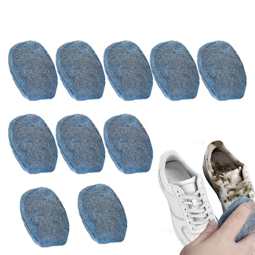 Estropajos De Lana De Acero Con Jabón - 10 Piezas Limpiador De Jabón Para Lavar Vajilla - Almohadillas de Limpieza para Cocina - para Hogar Cocina Baño Fregadero Azulejos Ollas Sartenes Boles Platos V