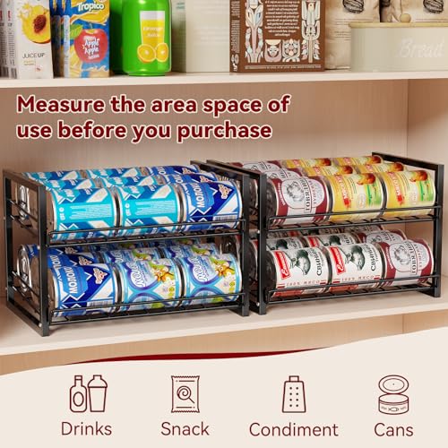 2-Tier-Stackable-Can-Organizer-2-Pack-Pantry-Can-Dispenser-Holds-Up-to-48-Cans-Metal-Wire-Basket-for-Canned-Food-Soda-Drinks-Black