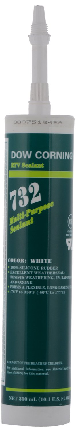 732 Multi Purpose Silicone Sealant, White