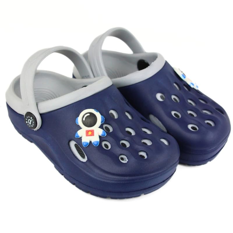 Neska Moda Boys & Girls Sling Back Eva Clogs/Sandal/Slippers for 4-4.5 Years(Blue,Grey)-BT3149 (B0D76SBX96) Amazon Price History, Amazon Price Tracker