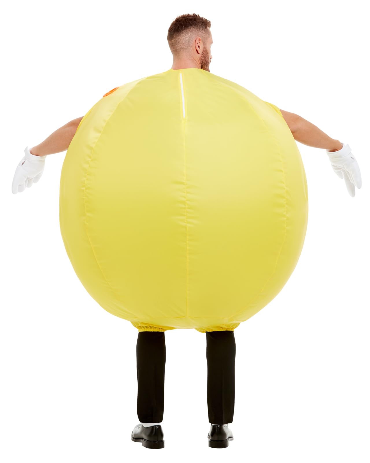 Funidelia Déguisement Officiel de Pac-Man gonflable pour adultes, Mangeur de Pac-Gommes, Jeux vidéo - Tenue pour adultes pour fêtes, Carnaval et Halloween - Taille unique