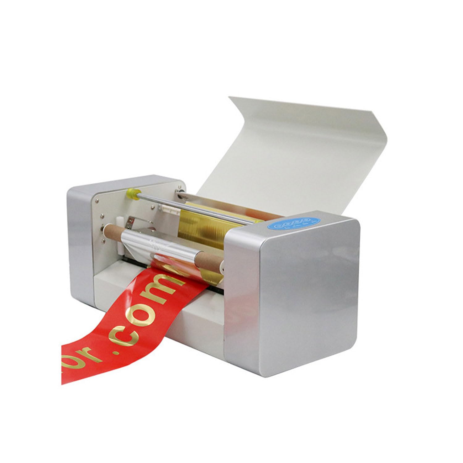 Cyfrowa maszyna drukarska, satynowa wstążka tłoczona na gorąco z interfejsem USB, urządzenie cewki 350 mm, 40-200 m/h do PET, skóry, folii, PCW, papieru