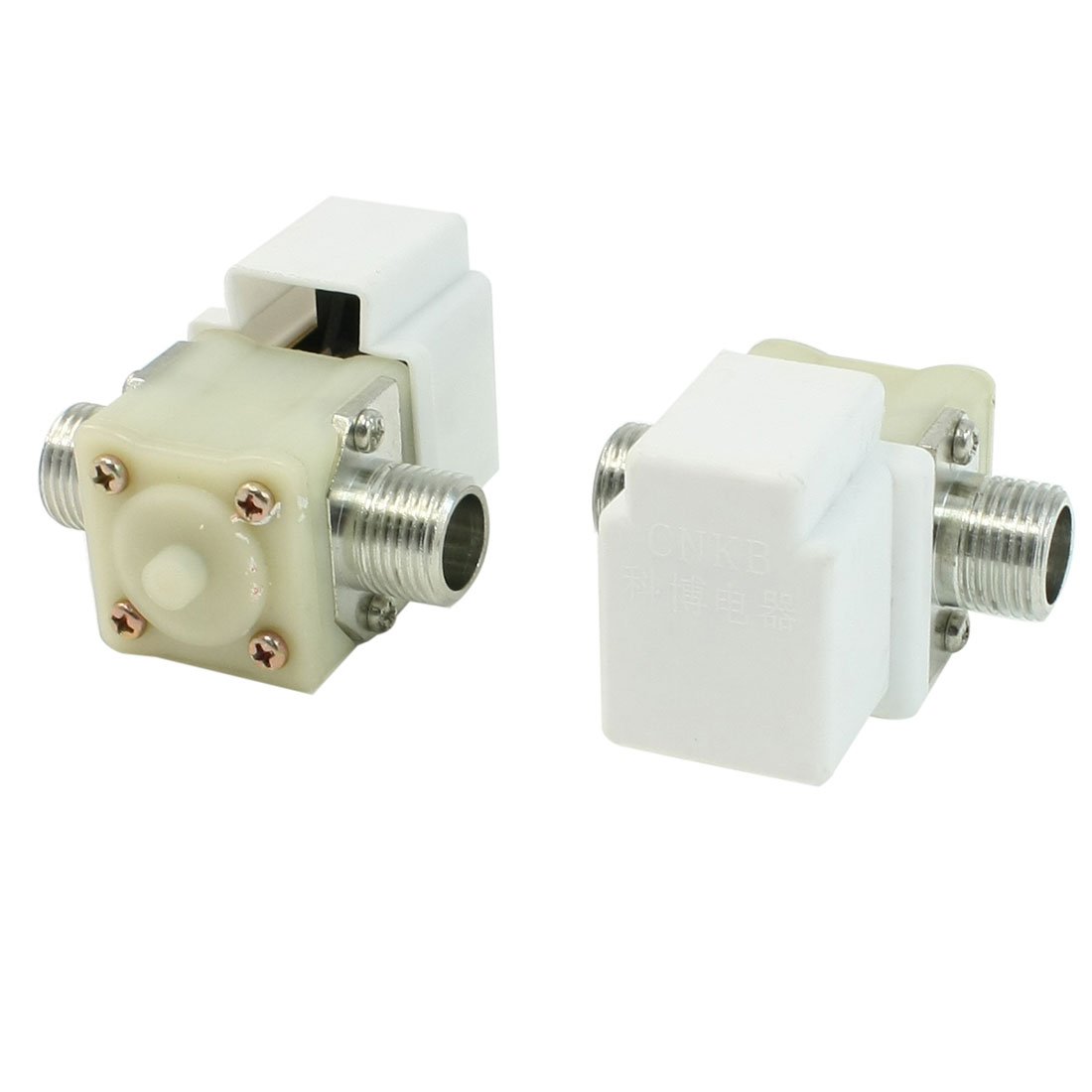 Électrovanne d'entrée d'eau AC 220V 20mm JCAKES pour lave-linge - Lot de 2 pièces de rechange
