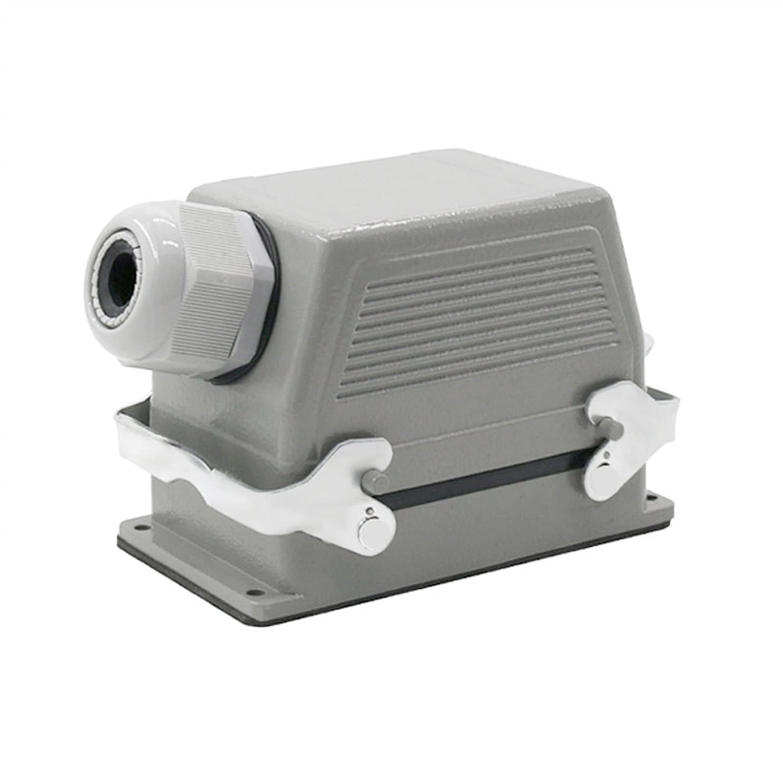 HDC-HE-048-1/2 Conectores de alta resistencia F/M 48 pines conexión de tornillo industrial rectangular enchufe conector de aviación 1 unidad (HDC-HE-048-1)