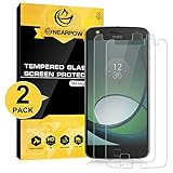 NEARPOW [2 Pack] Moto Z Play Screen Protector, [Tempered Glass] Screen Protector with [9H Hardness] [Crystal Clear] [Easy Bubble-Free Installation] [Scratch Resist]