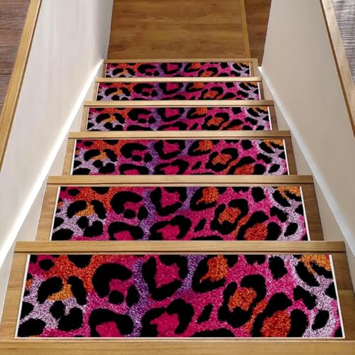 Tapis d'escalier antidérapants léopard pour protéger votre tribu