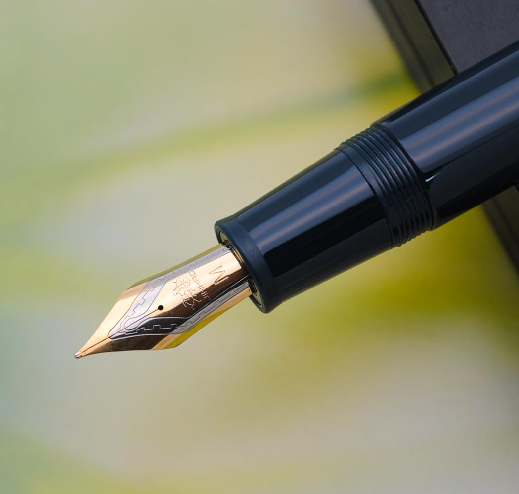 JINHAO DADAO 9019 Fountain Pen Acrylic Ink Pen with Ink Converter (Medium Nib, Dark Blue) - Image 2