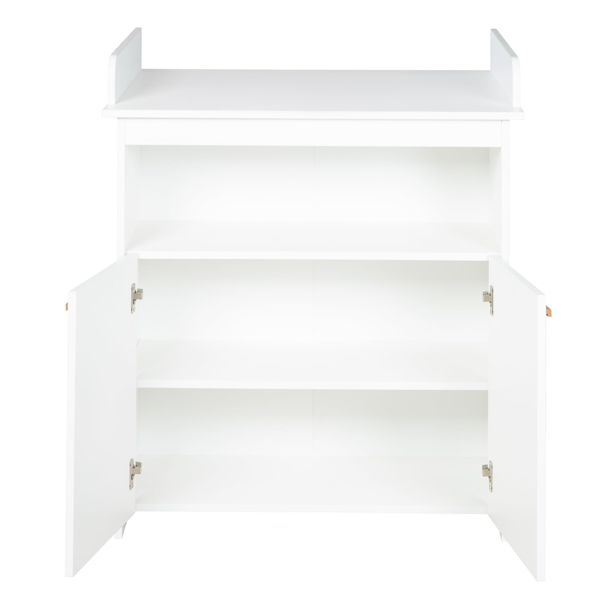 roba Wickelkommode 'Anton' in Weiß, inkl. Wickelansatz, Wickeltisch mit 2 Türen & 1 Fach, Wickelhöhe 90 cm