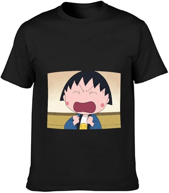 Amazon ちびまる子ちゃん レディース Tシャツ カットソー 可愛い 半袖tシャツ 綿100 丸首レディース 夏 ファッション トップス ゆったり シンプル やわらか コットン 快適 Tシャツ カットソー 通販